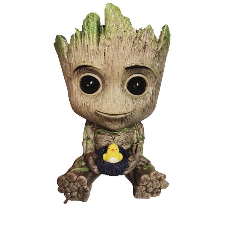 TEEMO Aquarium Groot Air Bubbler Decorations, Air Bubbler Decorations for Fish Tank.(Large Size 3.75'x5.7'x3.5') - Image 2